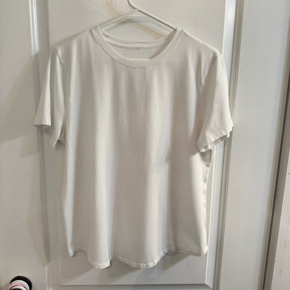 Lululemon Love Crew III Short Sleeve Pima Cotton Basic Tee White - Picture 1 of 8